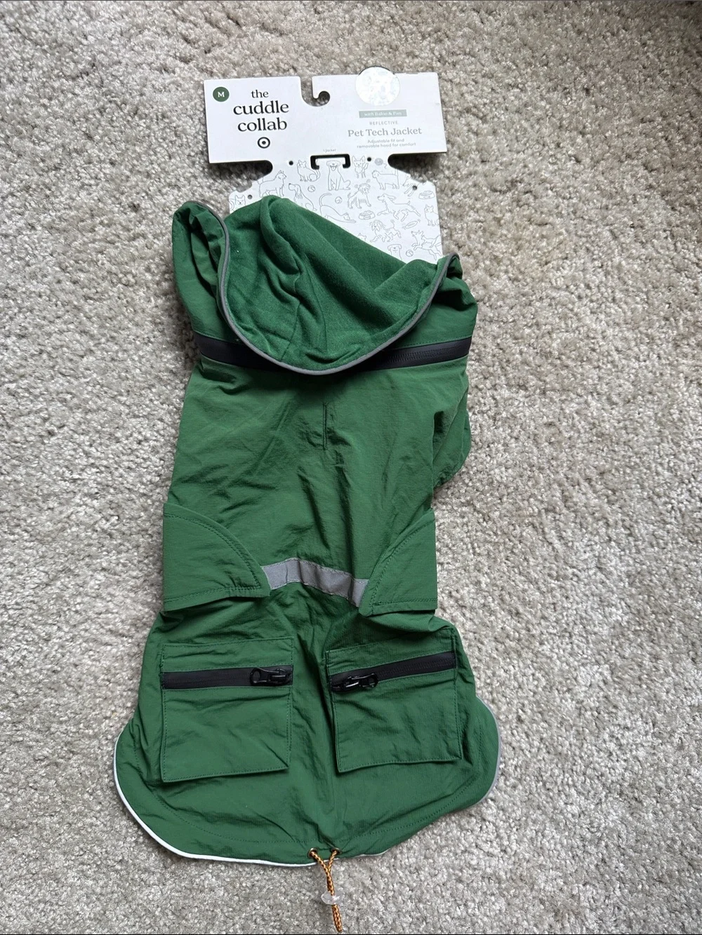 The Cuddle Collab Green Pet Tech Jacket